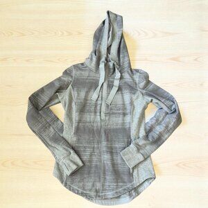 LULULEMON Gray Zip Hoodie Sweatshirt Size 8